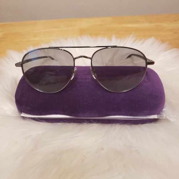 Authentic Gucci Aviators Gray - Picture 4 of 6